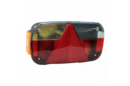 Aspöck 24-8060-007 - Lampa spate  cu bec incandescent dreptunghiulara cu 7 functii, dimensiuni 244x138x60 mm