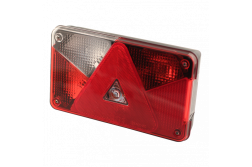 Aspöck 24-8550-007 Lampa spate  cu bec incandescent stanga spate cu 7 functii, dimensiuni 238x140x55 mm