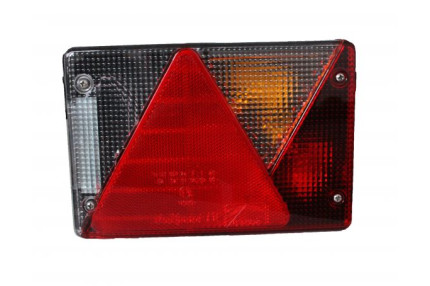 Lampa spate dreapta aspock 24-8600-007 - 5 functii, 200x135x56mm - Lampa spate cu bec incandescent dreptunghiulara cu 5 functii, dimensiuni 200x135x56 mm