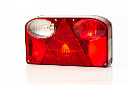 Lampa spate stanga 7 functii fristom ft-089 l - 238x138x55mm - Lampa spate cu bec incandescent dreptunghiulara cu 7 functii, dimensiuni 238x138x55 mm