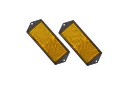 Carpoint 0413994 Reflectorizant  cu suport de fixare, culoare galbena, forma dreptunghiulara