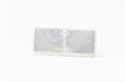 Fristom DOB-035 B Reflectorizant  cu suport de fixare, culoare alba, forma dreptunghiulara
