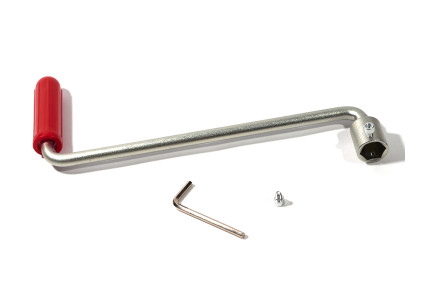 Maner troliu al-ko 352748 - 300mm, pentru al-ko 900c - Manivela troliu AL-KO 900C cu lungimea de 300mm, cheie hexagonala 22mm. Material otel zincat si plastic.