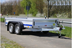 Blyss ALUMINA L2 remorca pentru marfa  franata 2500 kg
  in 2 axe cu sarcina utila de 2115 kg
 si dimensiuni utile de 310x155x33cm