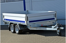 Blyss AMAZONE III remorca pentru marfa  franata 2700 kg
  in 2 axe cu sarcina utila de 2300 kg
 si dimensiuni utile de 260x150x40cm