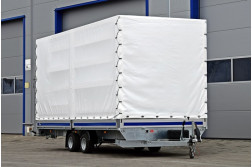 Blyss ATLAS PRELATA remorca transport  franata 2600 kg
  in 2 axe cu sarcina utila de 1800 kg
 si dimensiuni utile de 520x210x40cm