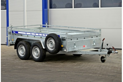 Blyss b273015 - remorca transport utilaje 2700 kg in 2 axe cu sarcina utila de 2150 kg si dimensiuni utile de 300x150x45cm