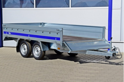 Blyss bh753016t hochlader - remorca usoara 750 kg  in 2 axe cu sarcina utila de 450 kg si dimensiuni utile de 305x160x38cm
