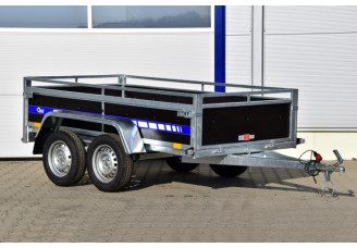 Blyss BORK 752513T remorca usoara  nefranata 750 kg  in 2 axe cu sarcina utila de 504 kg si dimensiuni utile de 250x130x50cm