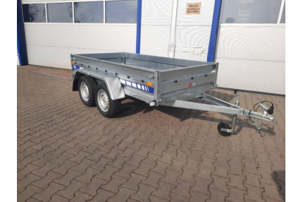 Blyss br752613t - remorca usoara 750 kg
monoax cu sarcina utila de 514 kg
si dimensiuni utile de 263x132x35cm