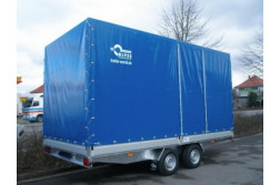 Blyss C3551A remorca transport  franata 3500 kg
  in 2 axe cu sarcina utila de 2510 kg
 si dimensiuni utile de 510x210x200cm