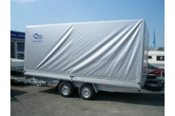 Blyss C3551B remorca transport  franata 3500 kg
  in 2 axe cu sarcina utila de 2530 kg
 si dimensiuni utile de 510x248x200cm