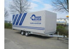 Blyss C3561B remorca transport  franata 3500 kg
  in 2 axe cu sarcina utila de 2100 kg
 si dimensiuni utile de 610x248x200cm