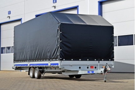 Blyss c356524 - remorca transport 3500 kg
  in 2 axe cu sarcina utila de 2350 kg
 si dimensiuni utile de 650x245x220cm