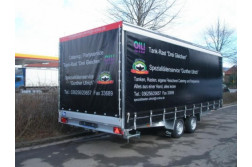 Blyss C3565B remorca transport  franata 3500 kg
  in 2 axe cu sarcina utila de 2000 kg
 si dimensiuni utile de 650x248x200cm