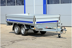 Blyss VECTOR 310 remorca pentru marfa  franata 2700 kg
  in 2 axe cu sarcina utila de 2215 kg si dimensiuni utile de 310x160x40cm