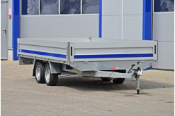 Blyss VECTOR 400P remorca pentru marfa  franata   in 2 axe cu sarcina utila de 2050 kg
 si dimensiuni utile de 400x200x40cm