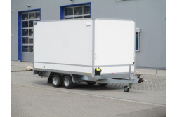 Blyss FC2036HTD remorca carosata  franata 2000 kg
  in 2 axe cu sarcina utila de 1100 kg
 si dimensiuni utile de 360x178x180cm