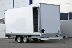 Blyss FC2740HTL USI LATERALE remorca carosata  franata 2700 kg
  in 2 axe cu sarcina utila de 1800 kg
 si dimensiuni utile de 400x200x200cm