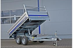 Blyss K273018A-3 remorca basculabila  franata 2700 kg  in 2 axe cu sarcina utila de 2060 kg
 si dimensiuni utile de 300x180x40cm