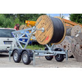 Blyss KT35 remorca transport utilaje  franata 3500 kg
  in 2 axe cu sarcina utila de 2680 kg
 si dimensiuni utile de 100-240/260x160cm