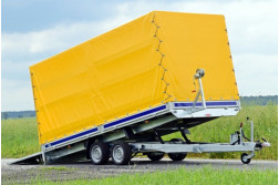 Blyss LENKA TRAPA remorca transport  franata 3000 kg
  in 2 axe cu sarcina utila de 1100 kg
 si dimensiuni utile de 450x200x200cm