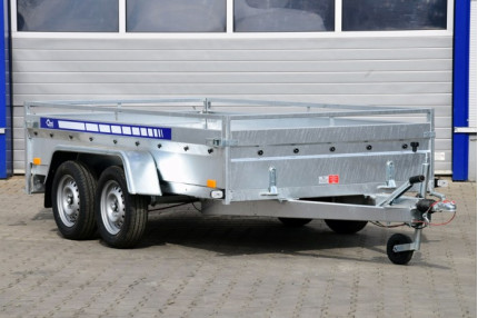 Blyss majster 7530th - remorca usoara 750 kg
  in 2 axe cu sarcina utila de 400 kg
 si dimensiuni utile de 300x150x50cm