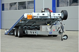 Blyss MERKUR 3000 PRO CU POMPA ELECTRICA platforma auto  franata 3000 kg  in 2 axe cu sarcina utila de 2300 kg si dimensiuni utile de 460x203x3cm