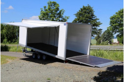 Blyss MONTE CARLO platforma auto  franata 3500 kg  in 3 axe cu sarcina utila de 2030 kg si dimensiuni utile de 550x220x200cm