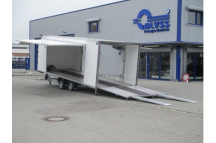 Blyss monte carlo pro - platforma auto 3500 kg
  in 2 axe cu sarcina utila de 1760 kg
 si dimensiuni utile de 600x230x200cm