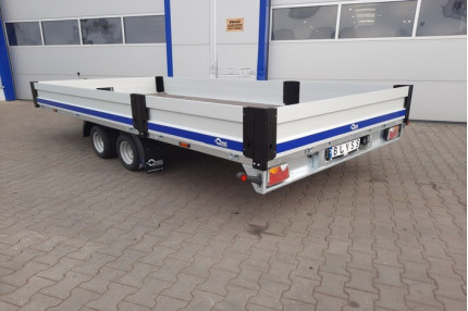 Blyss olympia cargo 2745  - platforma auto 2500 kg
  in 2 axe cu sarcina utila de 1850 kg
 si dimensiuni utile de 400x195x40cm