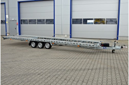 Blyss Orlando Deluxe 8521 platforma auto  franata 3500 kg  in 3 axe cu sarcina utila de 2520 kg si dimensiuni utile de 850x205cm