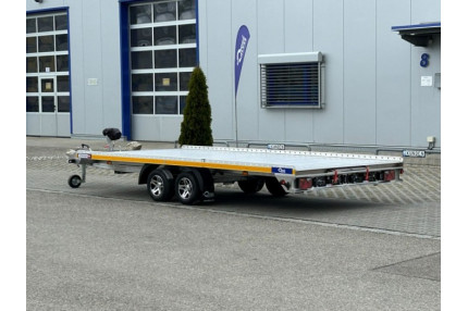 Blyss silverstone l 2745 aluminiu - platforma auto 2700 kg  in 2 axe cu sarcina utila de 2100 kg si dimensiuni utile de 450x200