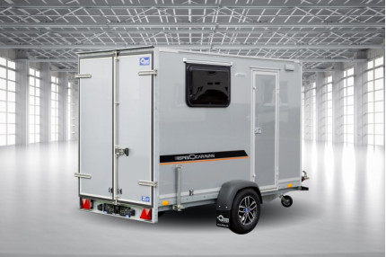 Blyss speedcaravan 310 - remorca Caravana Camping 1300 kg  monoax cu sarcina utila de 686 kg
 si dimensiuni utile de 300x146x190cm