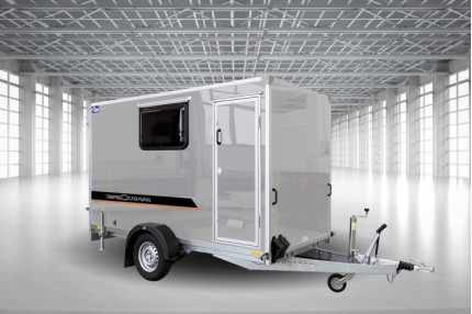 Blyss speedcaravan 311 - remorca Caravana Camping 1300 kg  monoax cu sarcina utila de 686 kg
 si dimensiuni utile de 300x146x190cm