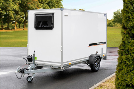 Blyss speedcaravan 421 hayon - remorca Caravana Camping 1300 kg  monoax cu sarcina utila de 686 kg
 si dimensiuni utile de 358x146x190cm
