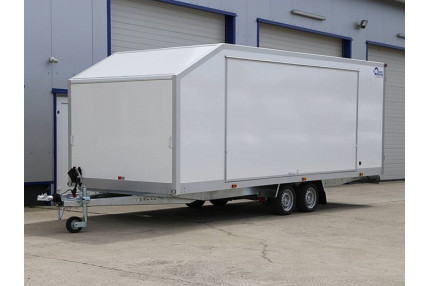 Blyss speedway i clapete laterale - platforma auto 3500 kg
  in 2 axe cu sarcina utila de 2050 kg
 si dimensiuni utile de 600x220x200cm