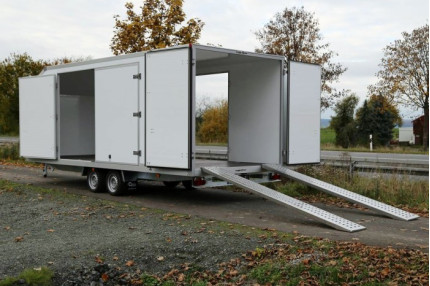 Blyss speedway i usi laterale - platforma auto 3500 kg
in 2 axe cu sarcina utila de 2050 kg
si dimensiuni utile de 600x220x200cm