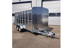 Blyss VT3543 remorca Auto de transportat animale  franata 3500kg
  in 2 axe cu sarcina utila de 2350 kg si dimensiuni utile de 430x177x200cm